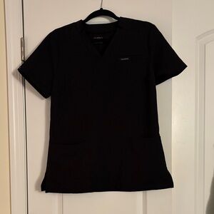 Jaanuu Classic Black Scrub Top